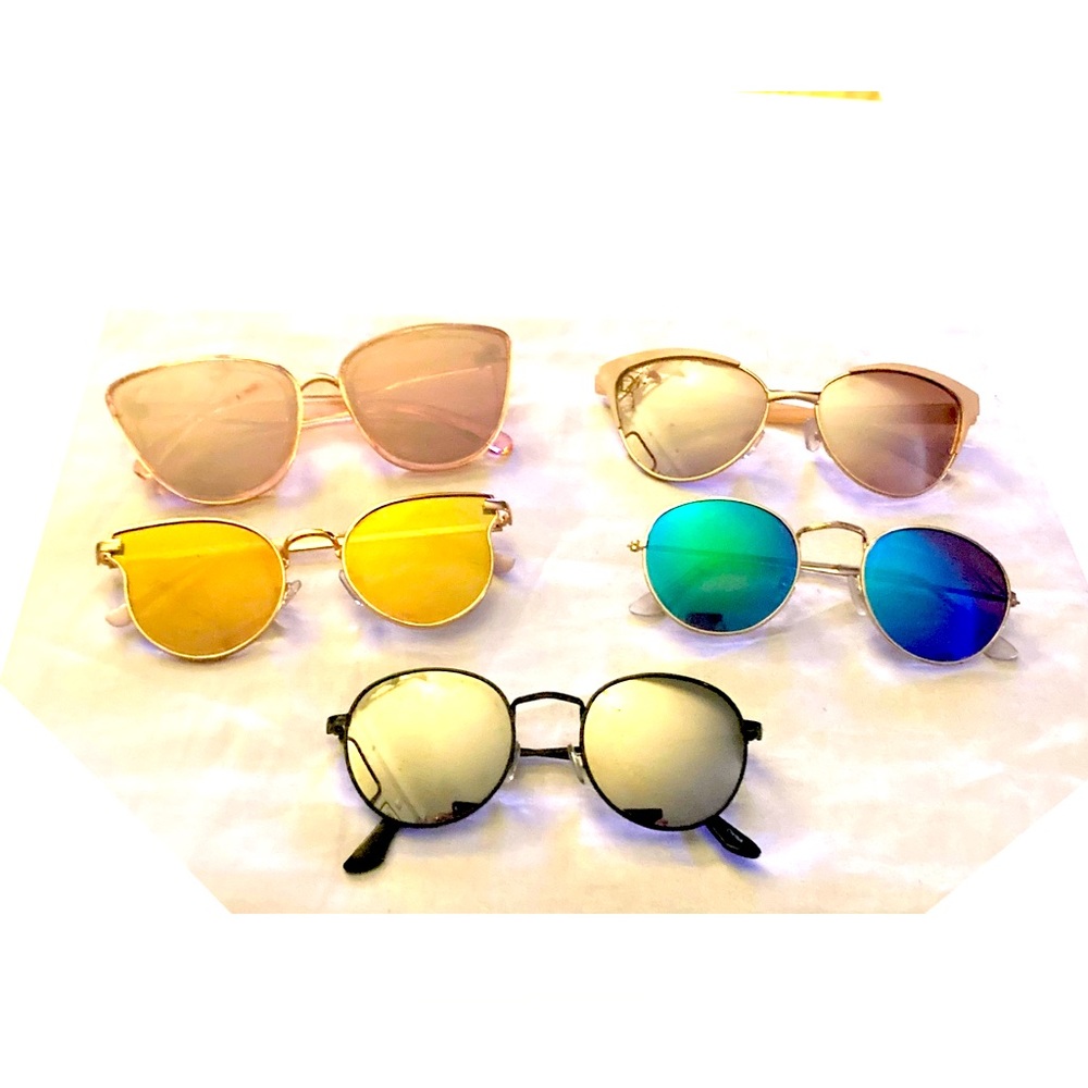 Lot of 5 Colorful Sunglasses